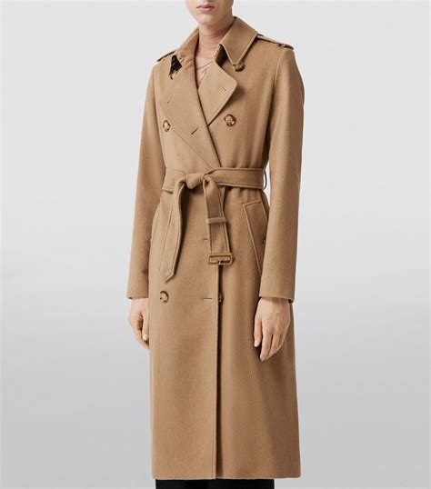 burberry trench coat in cashmere color cammello|burberry kensington belted cashmere coat.